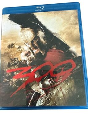 300 Blu-ray Disc - Action Movie Cover Art in Red and Gold